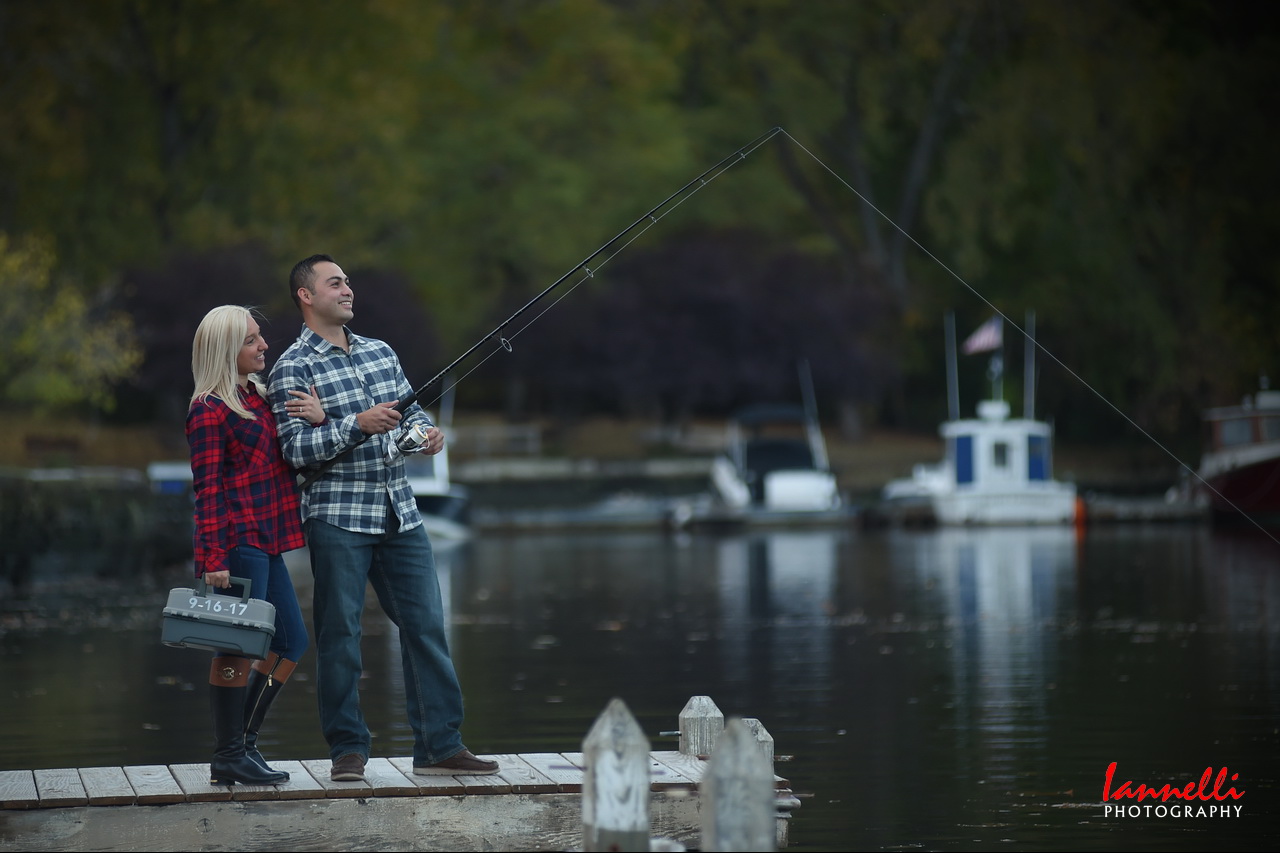 Couple Fishing of Peir