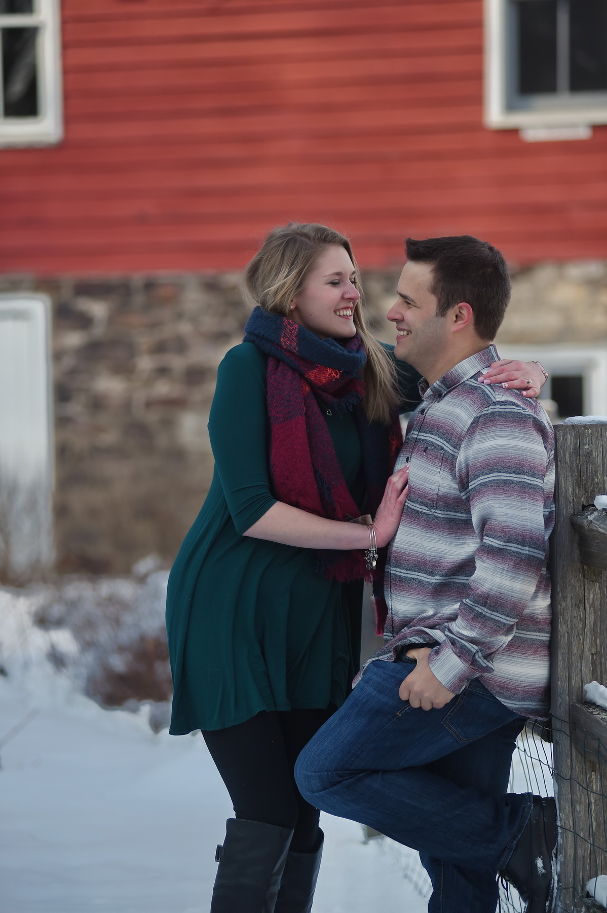 Closup of Couple Looking at Each Other